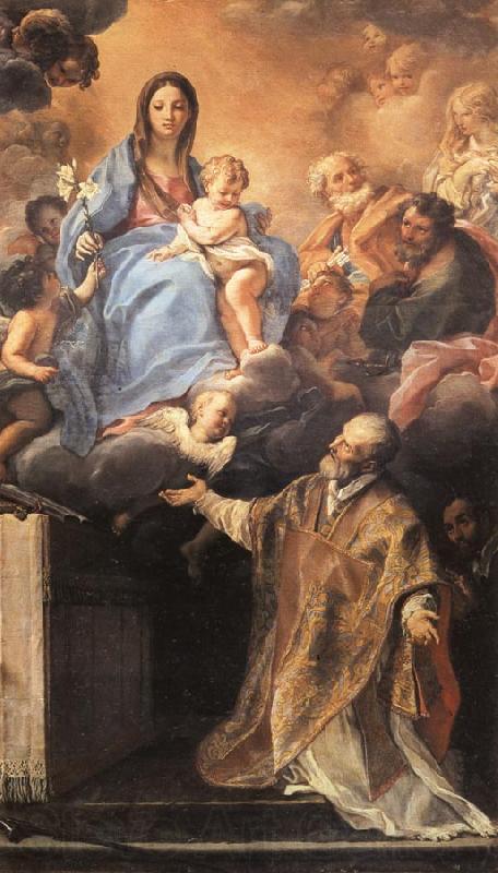 Maratta, Carlo TheMadonna Appearing to St.Philip Neri Spain oil painting art
